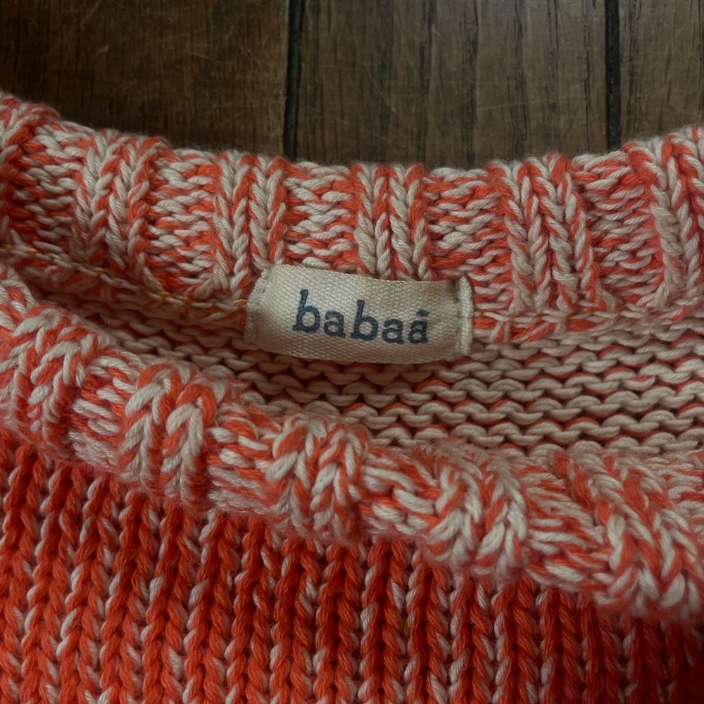 Babaa Women's Red Crew Neck Sweater - Picture 2 of 5